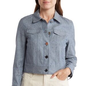 THEORY Linen Denim Jacket